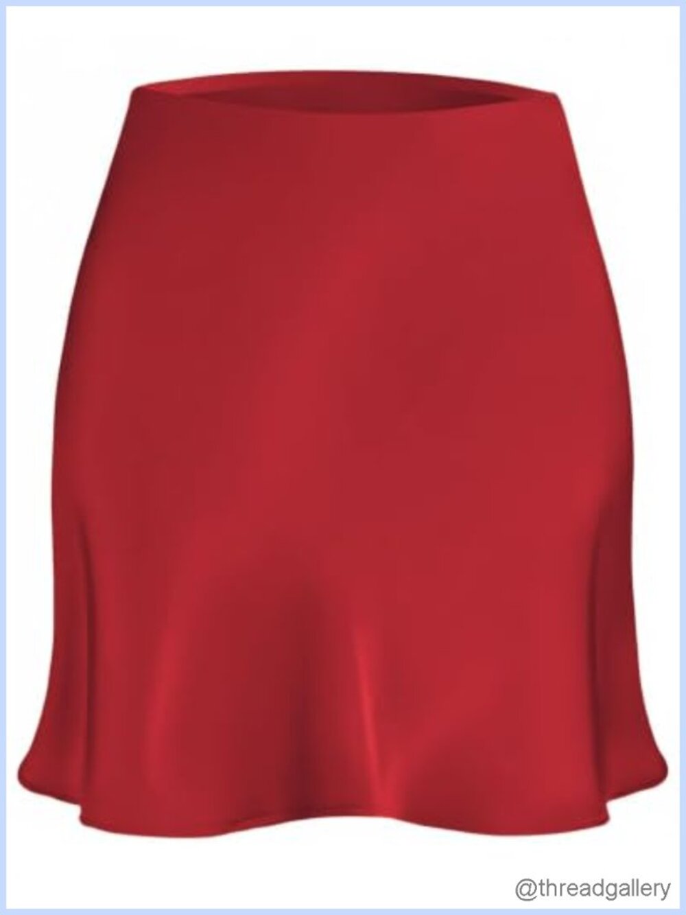 Satin Mini Skirt High Waist A-Line Flared Party Skirt